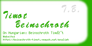timot beinschroth business card